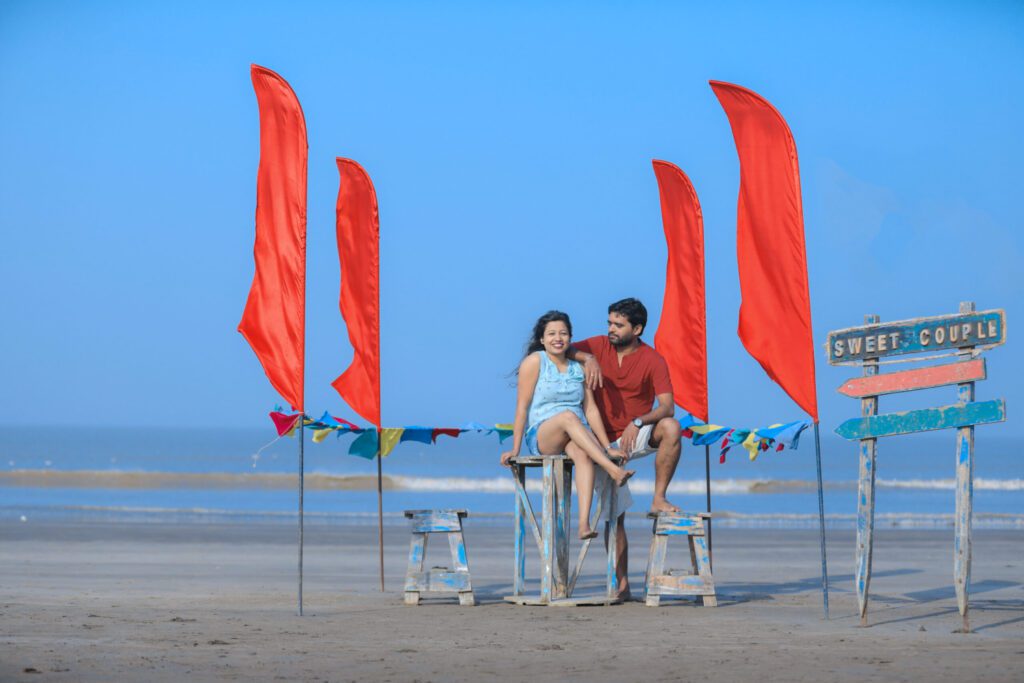 beach side pre wedding - weddingpur