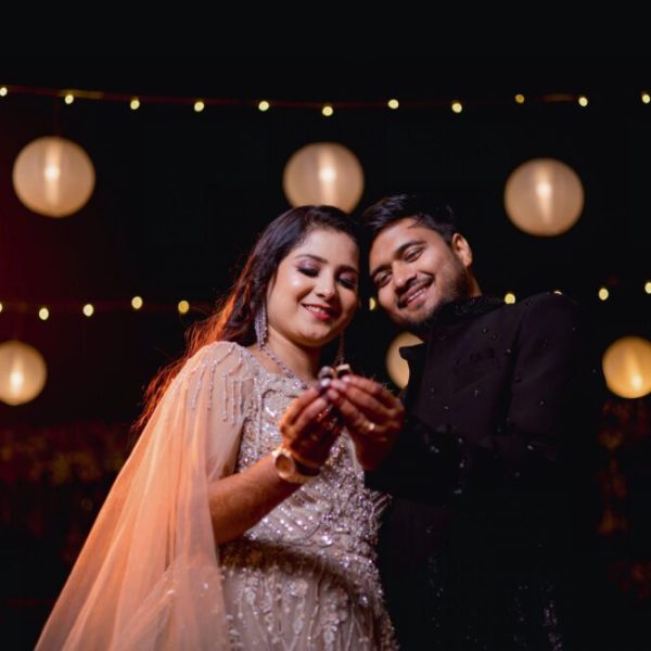 Bride and Groom’s Romantic Ring Moment